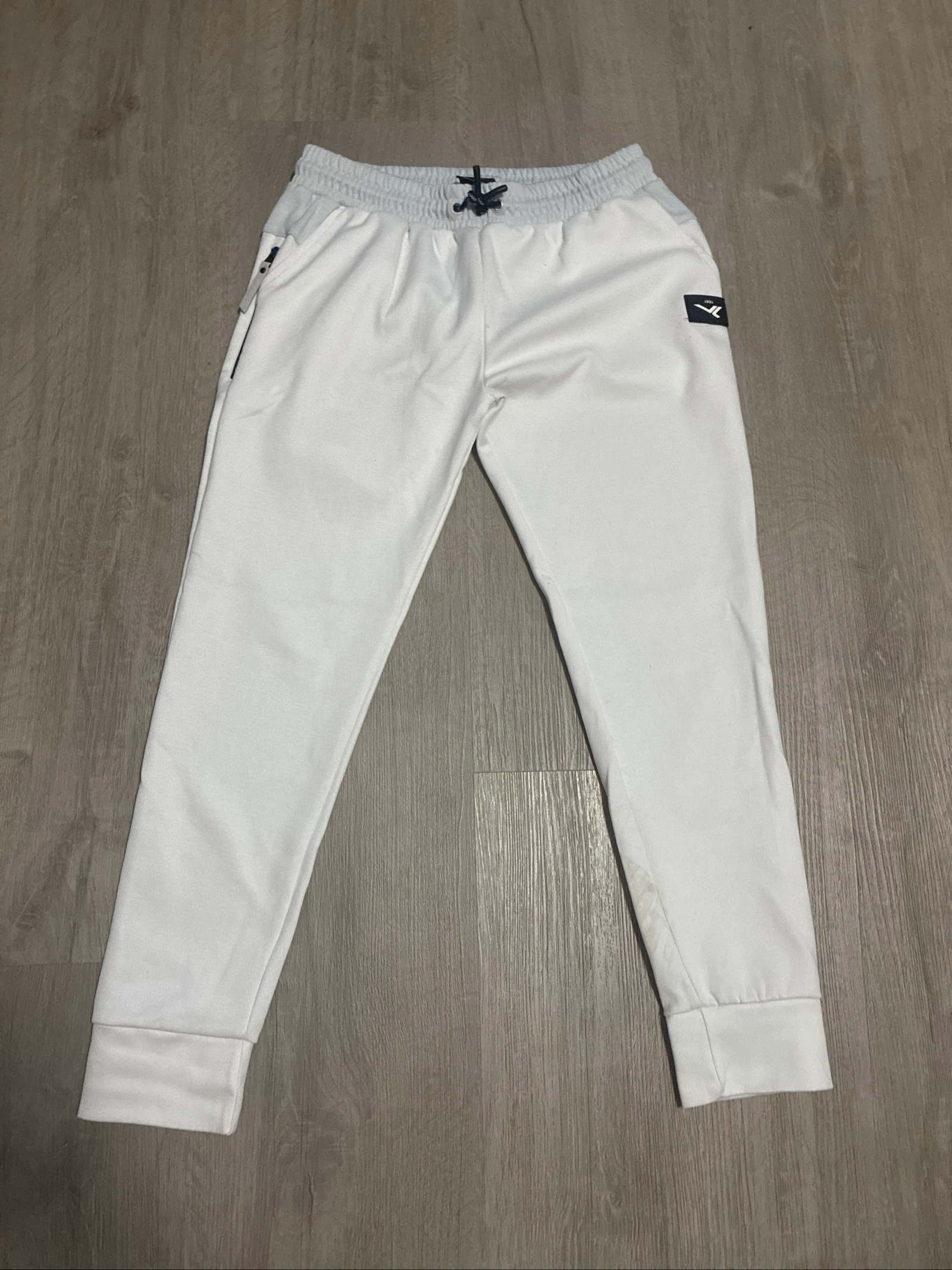 Pantalón chandal blanco básico talla 14 S infantil 
